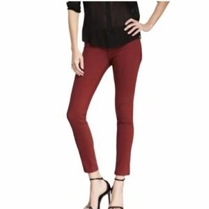 𝅺dl1961 Emma Ankle Crop Skinny Legging in Tobasco 360 Stretch Jeans Red Sz 26